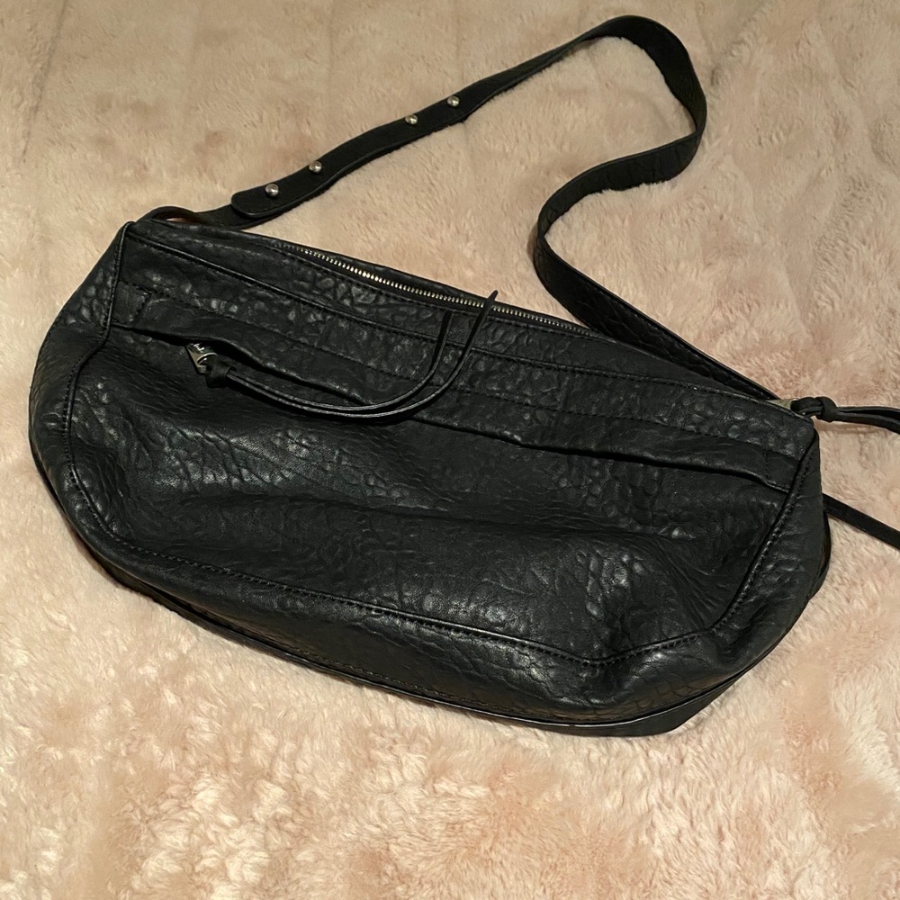 Pebbled faux leather co-lab purse